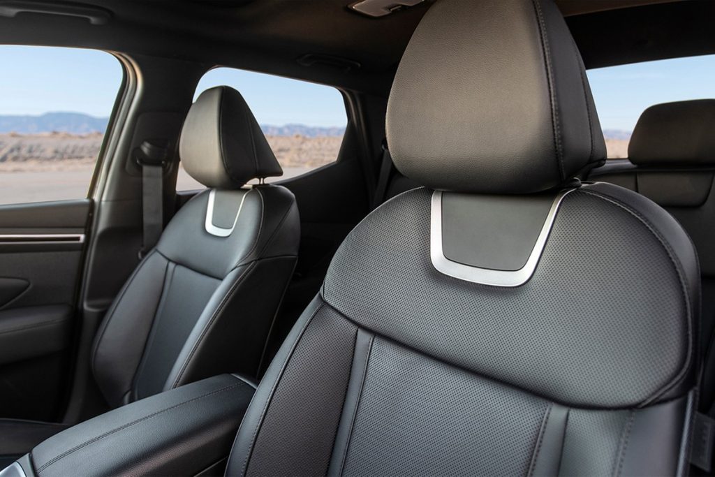 Drivers seat view of inside cabin of 2022 Hyundai Santa Cruz