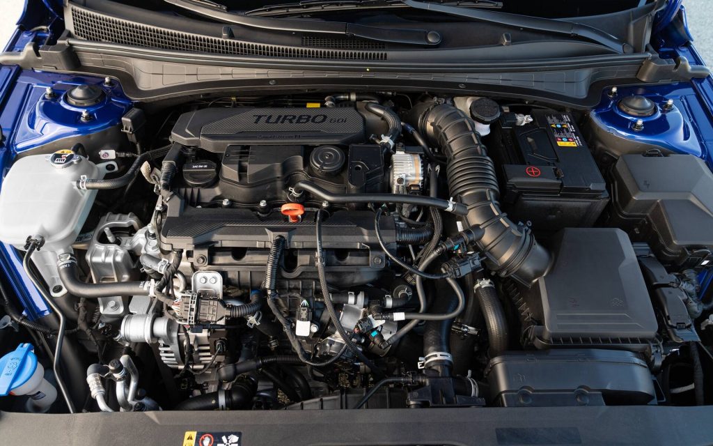 2022 Hyundai Elantra N Line's Turbocharged 2-L Engine