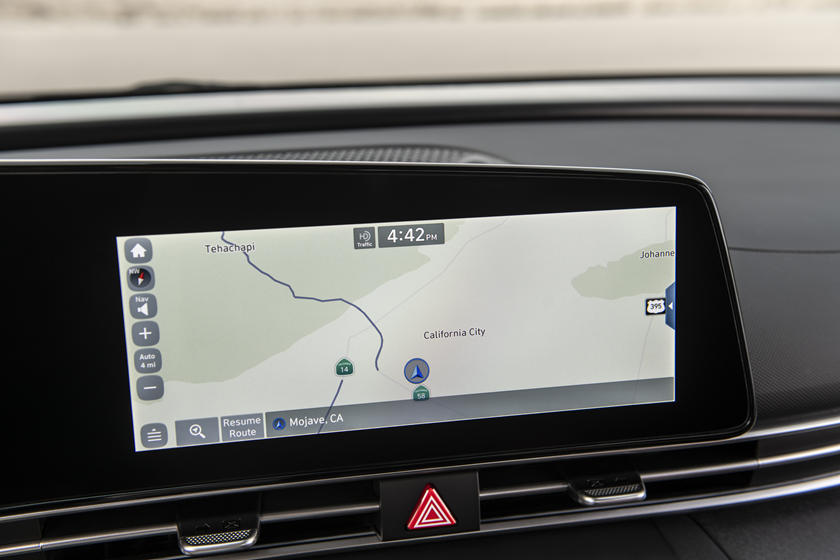 Navigation System shown on Infotainment System inside the 2022 Hyundai Elantra N Line