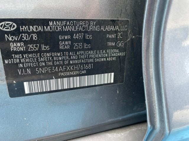 2019 Hyundai SONATA SEL