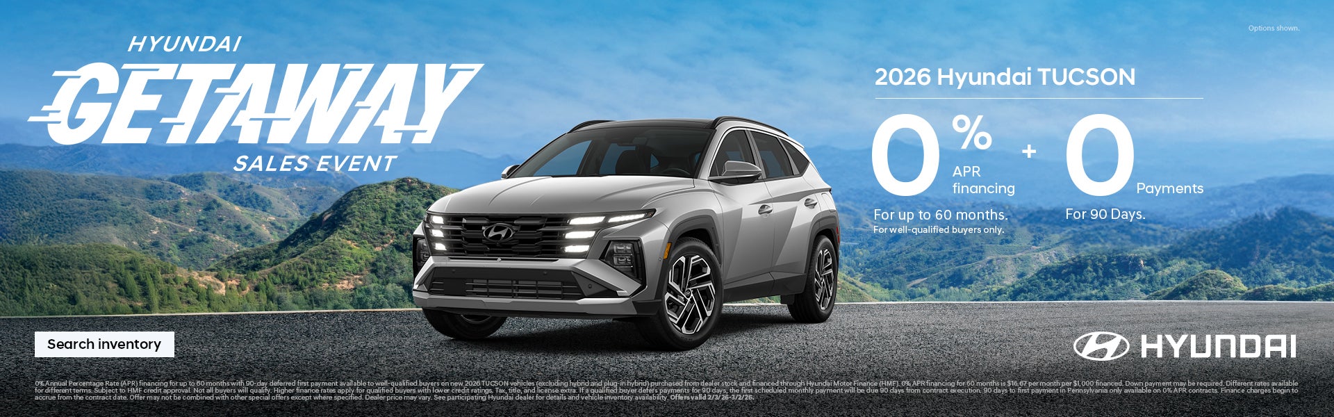 South Hyundai 2026 Getaway Sales Event Offer