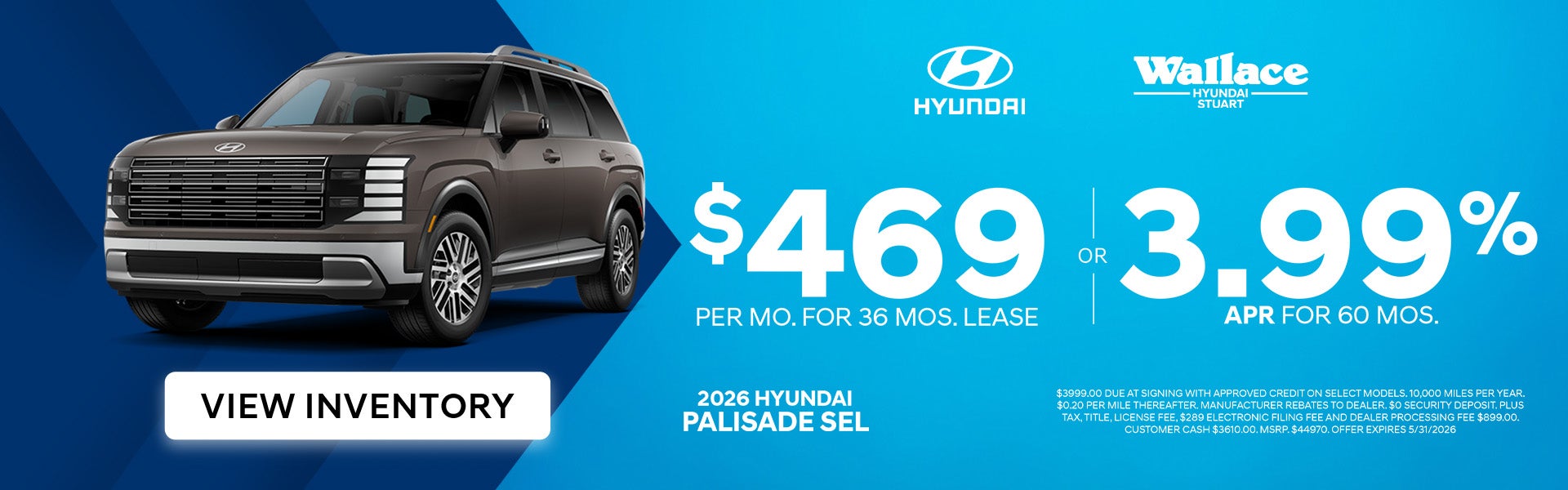 Palisade Special Offers