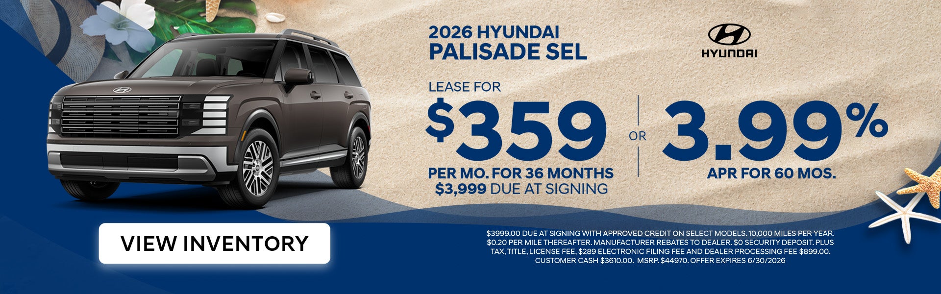 Palisade Special Offers