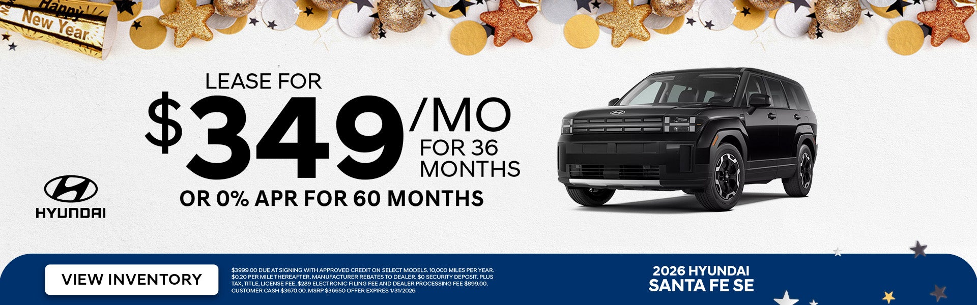 Hyundai Santa Fe Special Offer