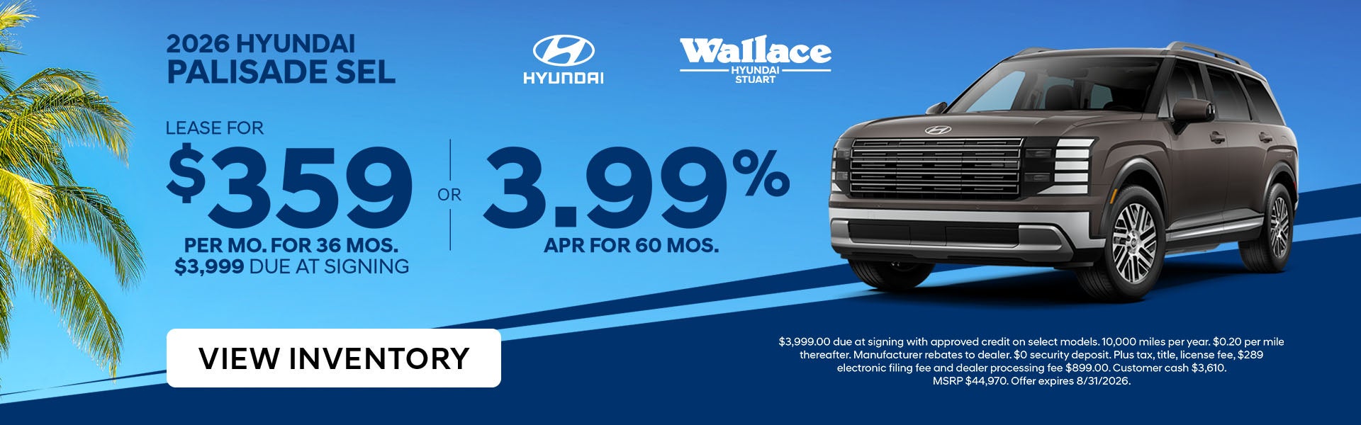 Palisade Special Offers