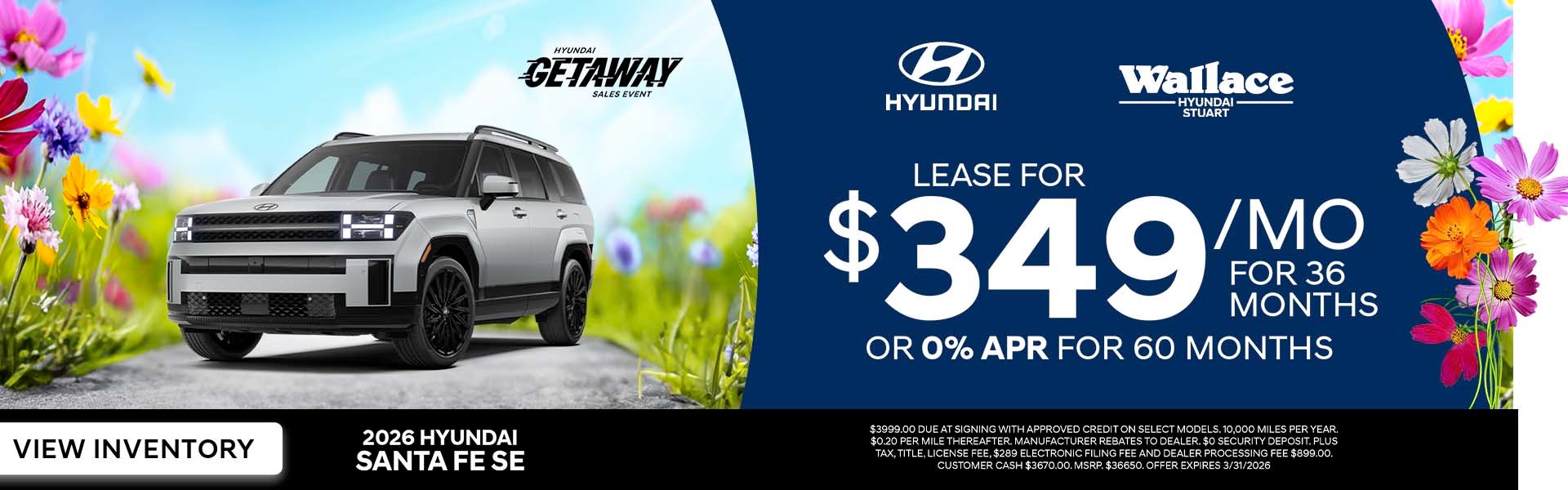 Hyundai Santa Fe Special Offer